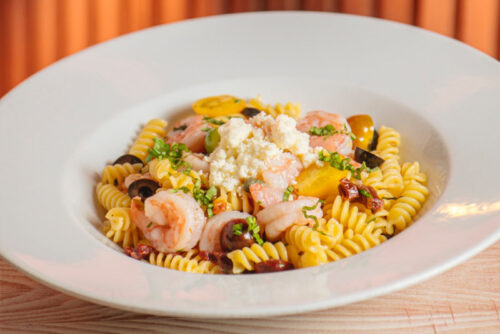 Fusilli & Camarones al Olivo